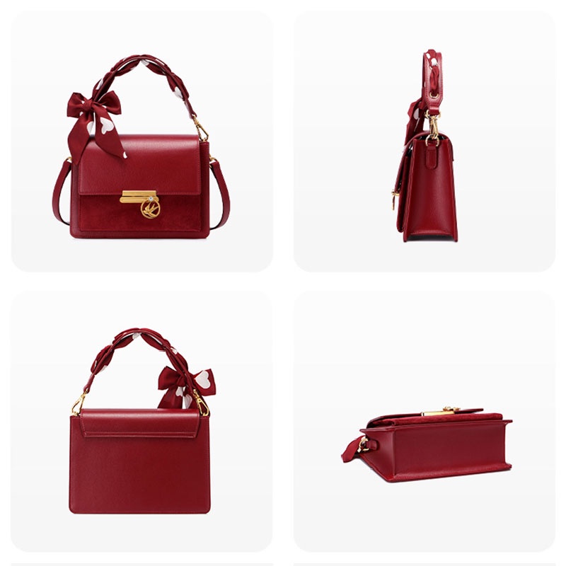 Túi đeo chéo YADOU màu đỏ sành điệu cho phụ nữ trưởng thành