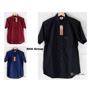 Áo sơ mi trơn ngắn levis nhập khẩu // áo sơ mi ngắn levis