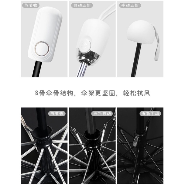 Dù Chống Nắng/Mưa/Tia Uv 50% Siêu Nhẹ Chất Lượng Cao