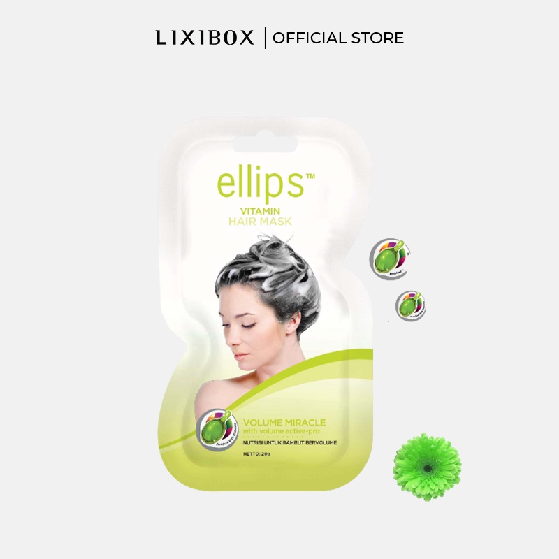 Set Kem Ủ Dưỡng Tóc Bồng Bềnh Ellips Vitamin Hair Mask Volume Miracle 20Gx4
