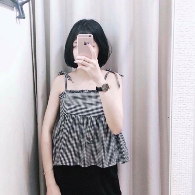 ÁO 2 DÂY KẺ BABYDOLL SIÊU PHẨM MÙA HÈ | BigBuy360 - bigbuy360.vn