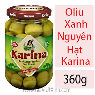 OLIU XANH NGUYÊN HẠT 360G - GREEN OLIVES