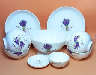 SET BÁT Đĩa  BÁT TRÀNG-11 món