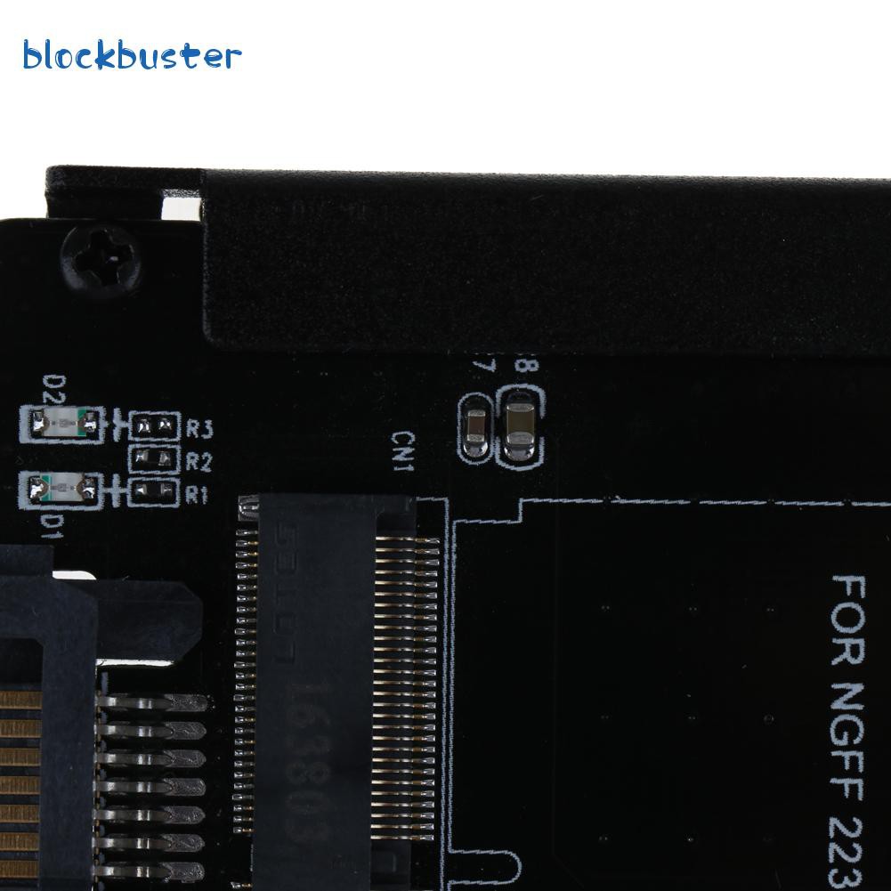 Đen Hộp Kim Loại Chuyển Đổi Cy B + M Socket 2 M.2 Ngff (sata) Ssd Sang 2.5 Sata | BigBuy360 - bigbuy360.vn