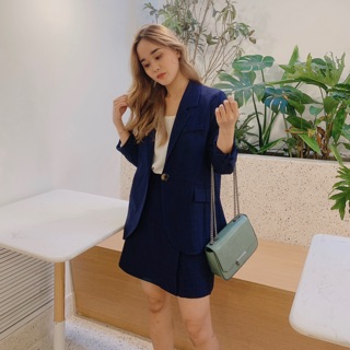 Set blazer xanh Navy - Hàng thiết kế Rozzy