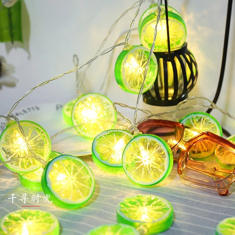 Dây đèn led 2m hình trái chanh / ngôi sao trang trí nhà cửa / tiệc cưới tiện lợi