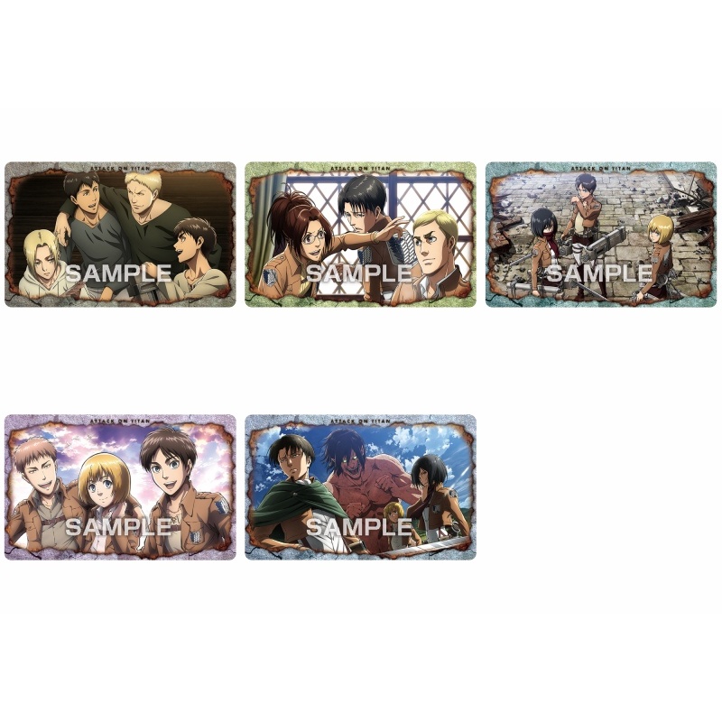 Thẻ nhân phẩm Metallic Card Attack on Titan