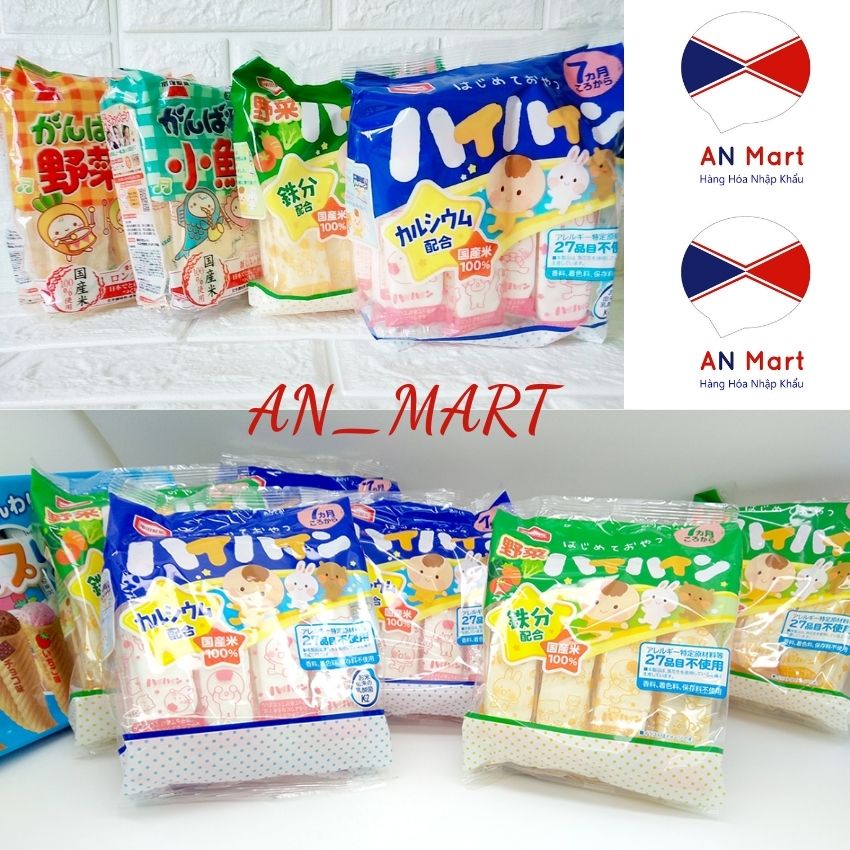 Bánh gạo tươi Kameda Haihain cho bé từ 7m+ - Nhật Bản An Mart giàu giá trị dinh dưỡng