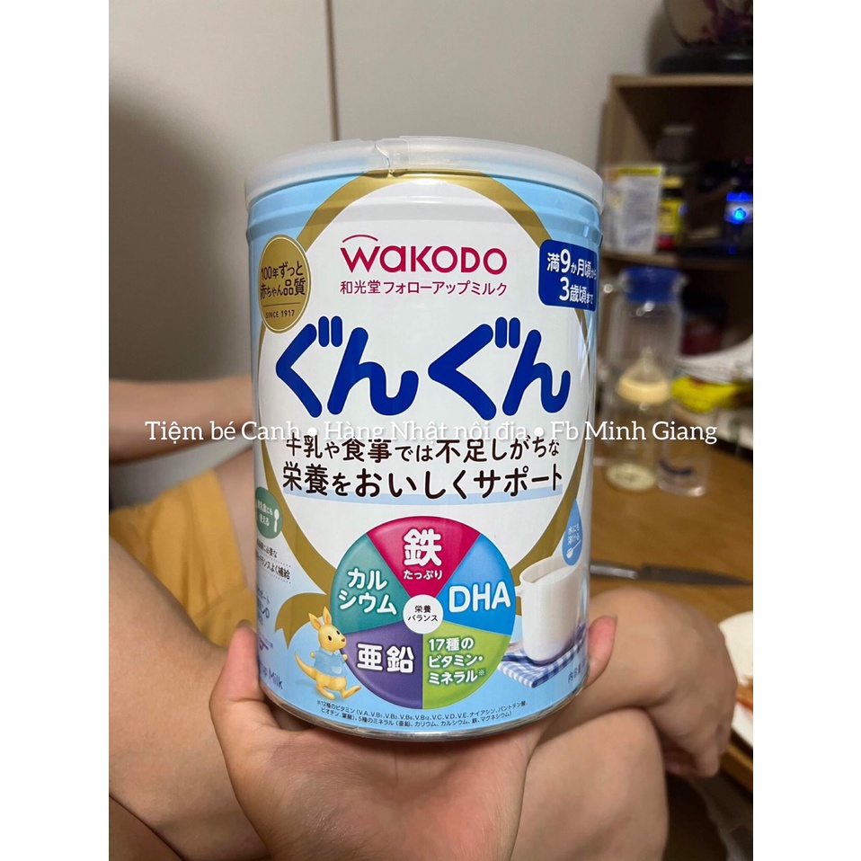 Sữa bột Wakodo Lon số 0 và số 9 nội địa Nhật 830g