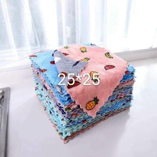 Set 10 Khăn Lau Hoa Quả 25x25cm