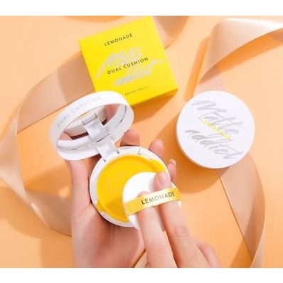 Phấn Nước Kiềm Dầu Che Phủ Tốt Lemonade Matte Addict Dual Cushion SPF 50+/ PA+++