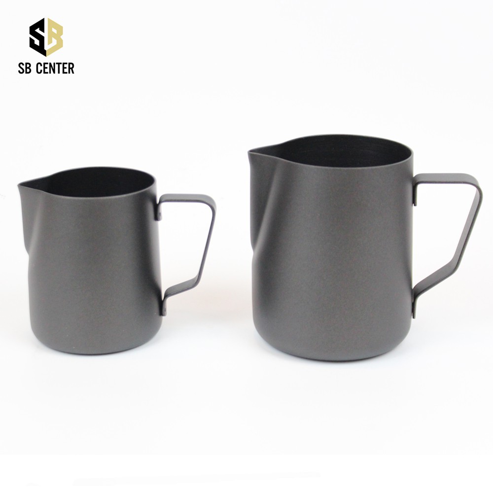 Ca Đánh Sữa Màu Đen Inox Phủ Teflon 600ml