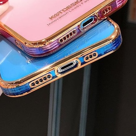 Ốp lưng KST Design trong suốt viền màu ip x xr xs max 11 11 pro 11 pro max 12 mini 12 12 pro 12 promax bảo vệ camera