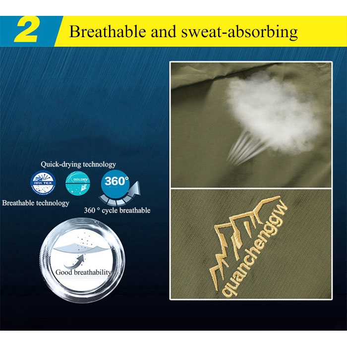 _Outdoor Quần Dài Thể Thao Cắm Trại Leo Núi Nhanh Khô Chống Thấm Nước Seluar Cho Nam