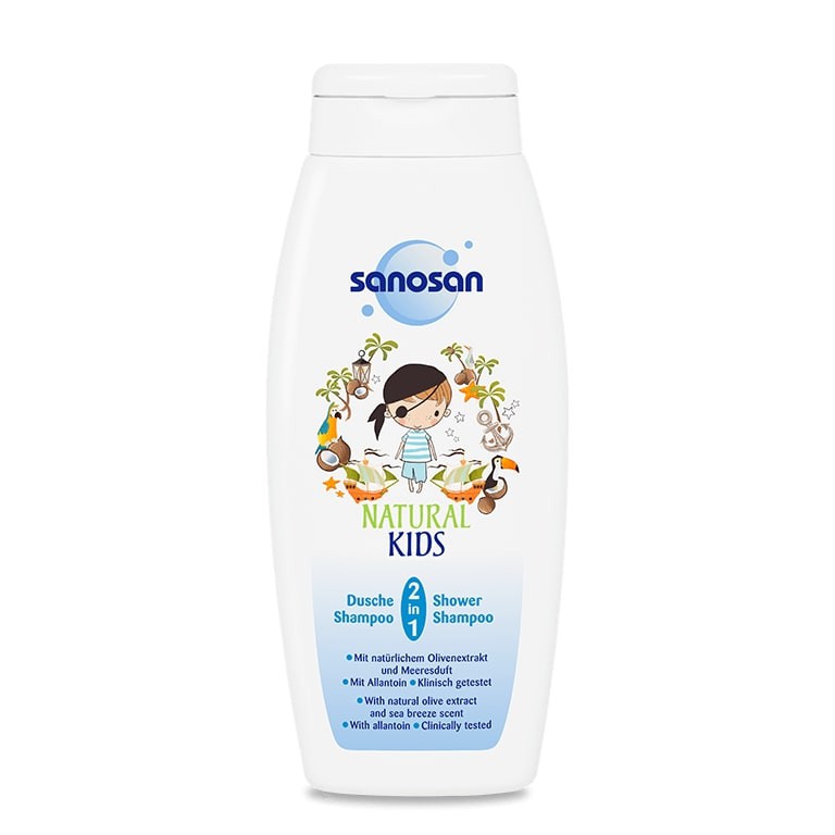 SỮA TẮM GỘI DƯỠNG ẨM SANOSAN 250ML ĐỨC