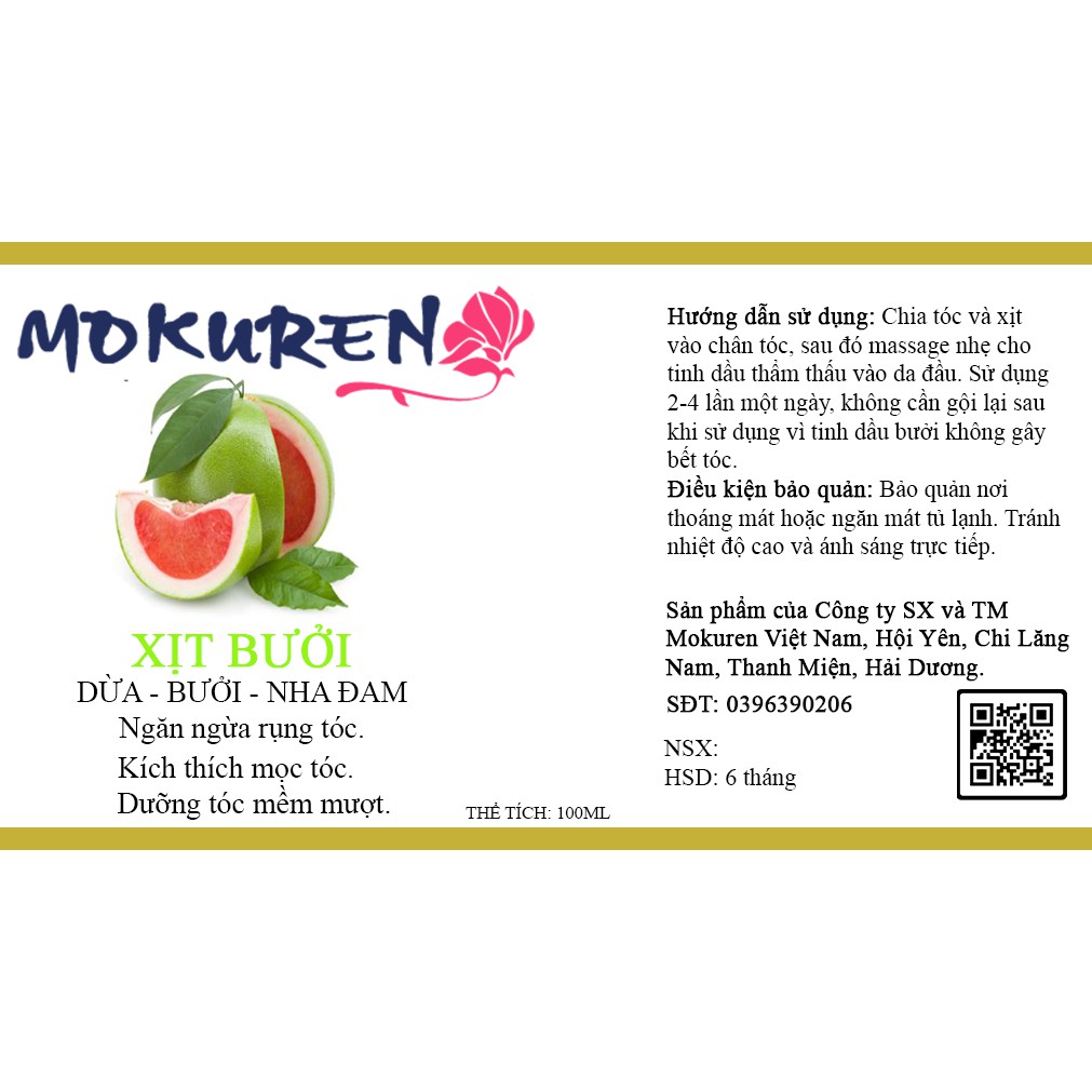 XIT BƯỞI MOKUREN 100ML | BigBuy360 - bigbuy360.vn