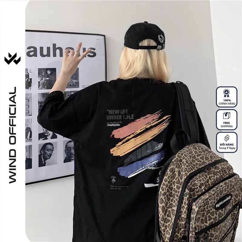 Áo phông nữ WIND Unisex tay lỡ form rộng B814 oversize thời trang nam nữ ulzzang