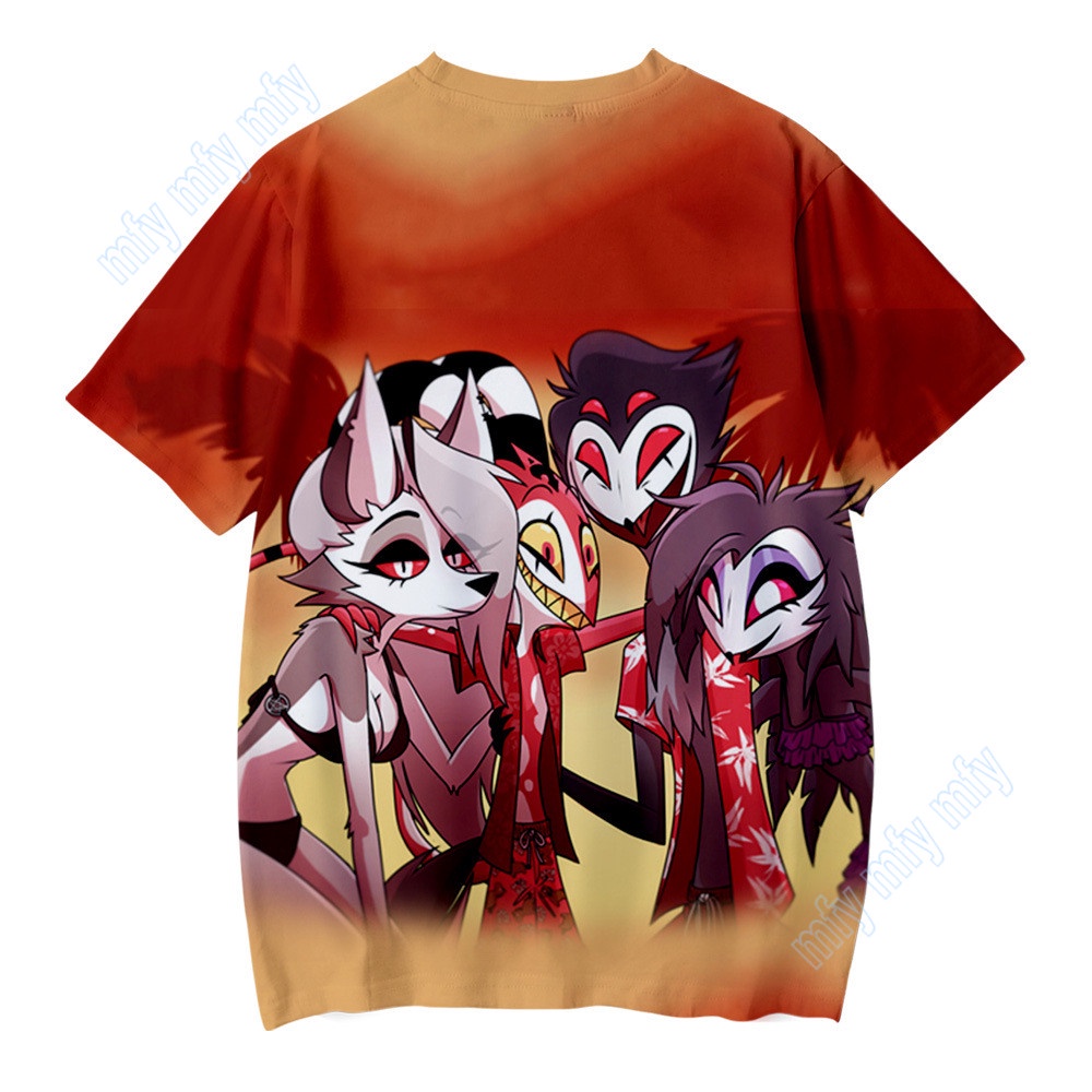 Áo Thun Thể Thao Tay Ngắn In Họa Tiết Anime Helluva Boss Thời Trang Cho Nam Và Nữ