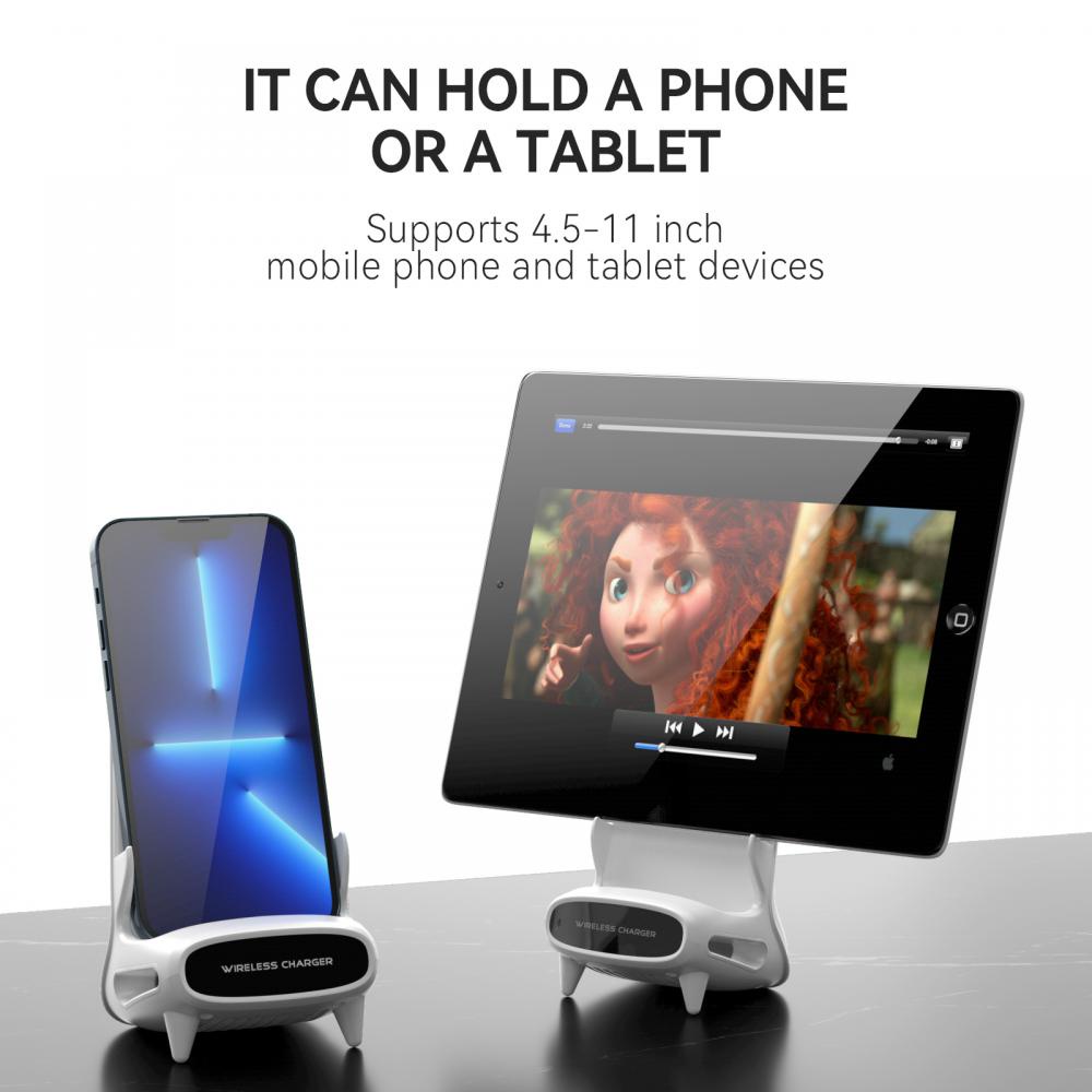 Đế Sạc Không Dây Từ Tính 15W Tương Thích Với Điện Thoại Di Động Và Sạc Apple Cho Android