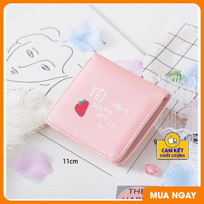 Ví nữ gấp đôi cầm tay mini nhiều ngăn tiện dụng đựng tiền đựng thẻ dễ thương ST0052