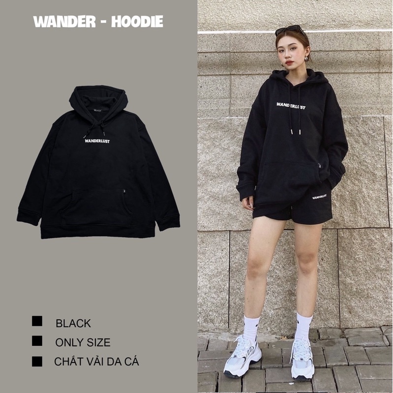 Áo Hoodie oversize Wanderlust