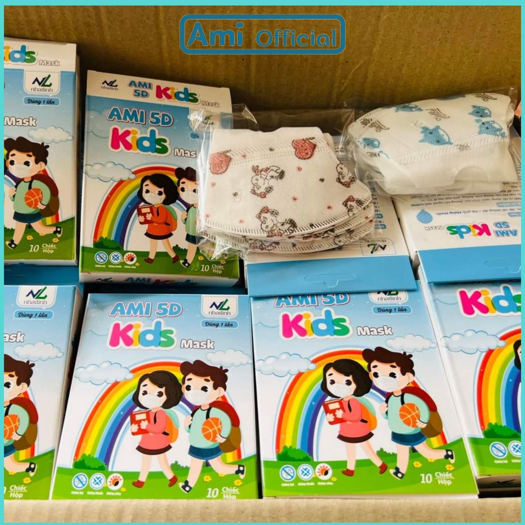 Khẩu trang 5D mask kid cho bé  - Amiofficial