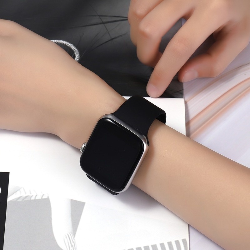 Dây Silicone Thay Thế Cho Đồng Hồ Thông Minh Smart Watch 45/44/42mm 41/40/38mm Series 7 6 5 4 3