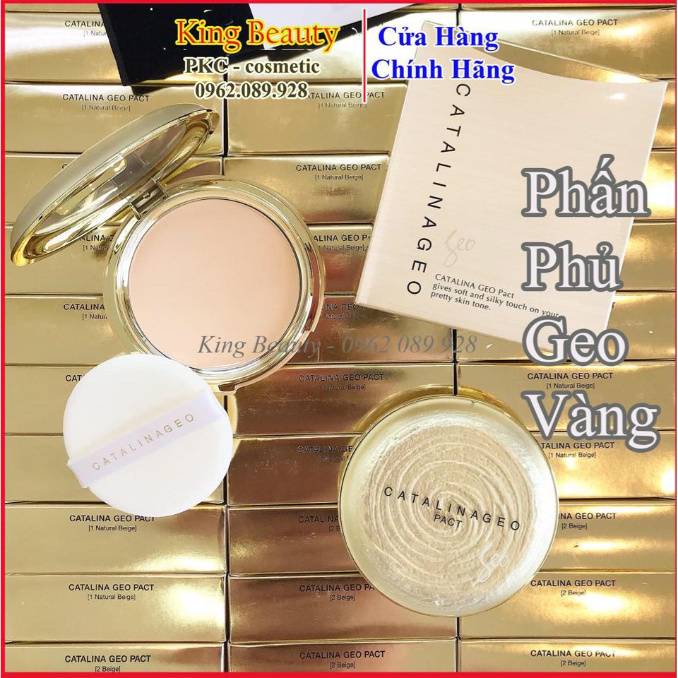 Phấn Phủ Geo Vàng Siêu Mịn , Kiềm Dầu Tốt