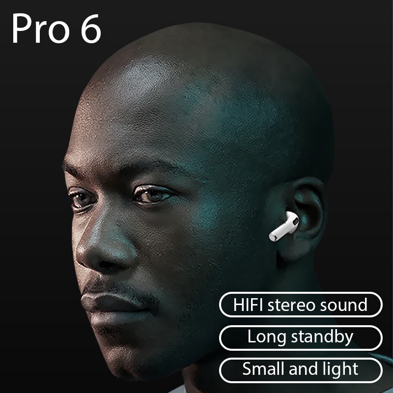 Tai Nghe Bluetooth Không Dây TWS Có Mic Điều Khiển Cảm Ứng Cho Pro 6 2022