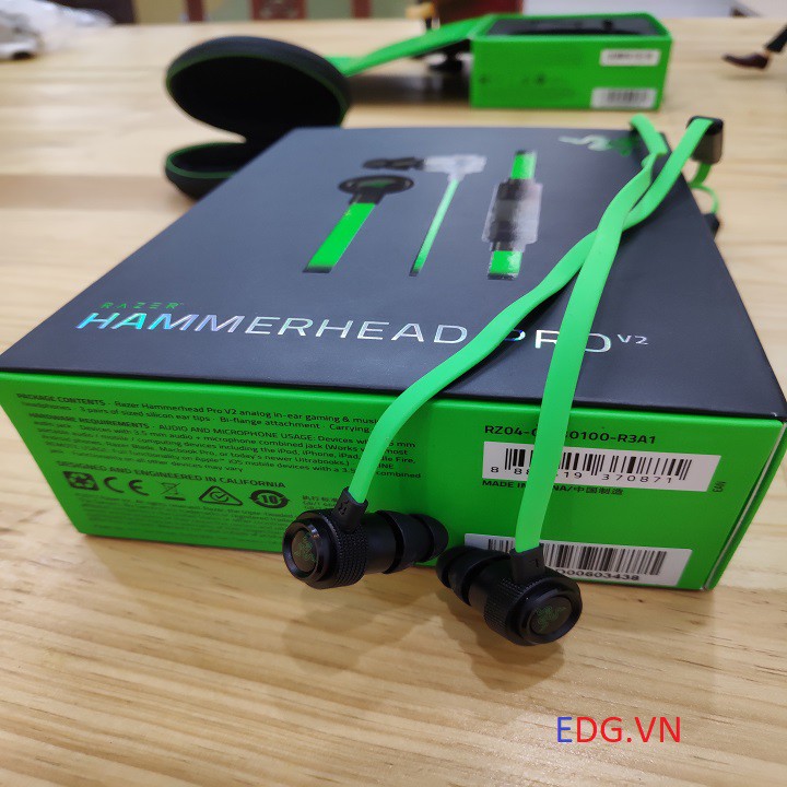 Tai nghe Razer Hammerhead Pro V2 Mới Fullbox giá khuyến mại hàng chất lượng