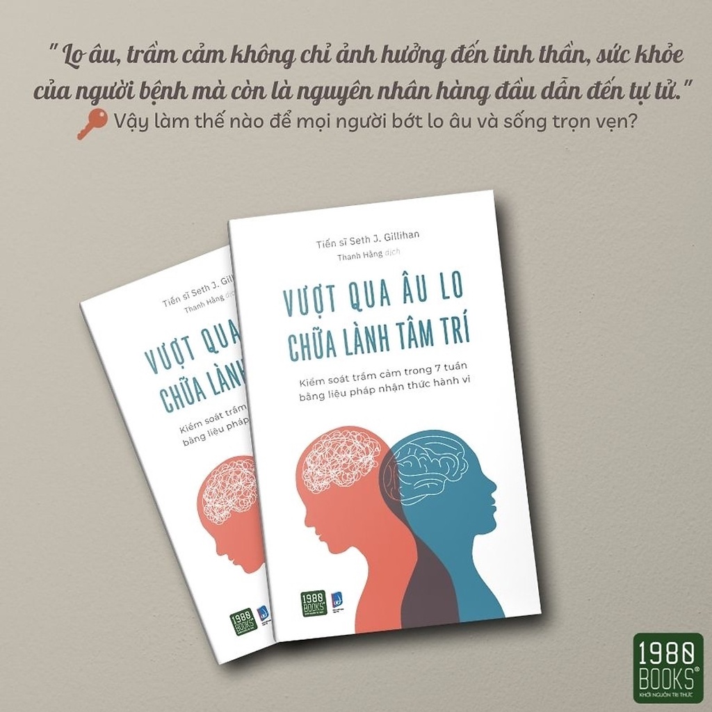 Sách - Vượt Qua Âu Lo Chữa Lành Tâm Trí