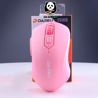 (Hàng Chính Hãng) Chuột Không Dây DAREU LM115G Màu Hồng Pink - Bảo hành 24 tháng