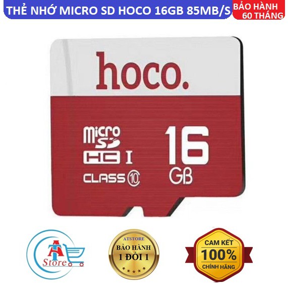 [Mã ELFLASH5 giảm 20K đơn 50K] [BH 5 Năm] Thẻ Nhớ Micro SD Hoco 16G 85MB/s Class 10 Chính Hãng