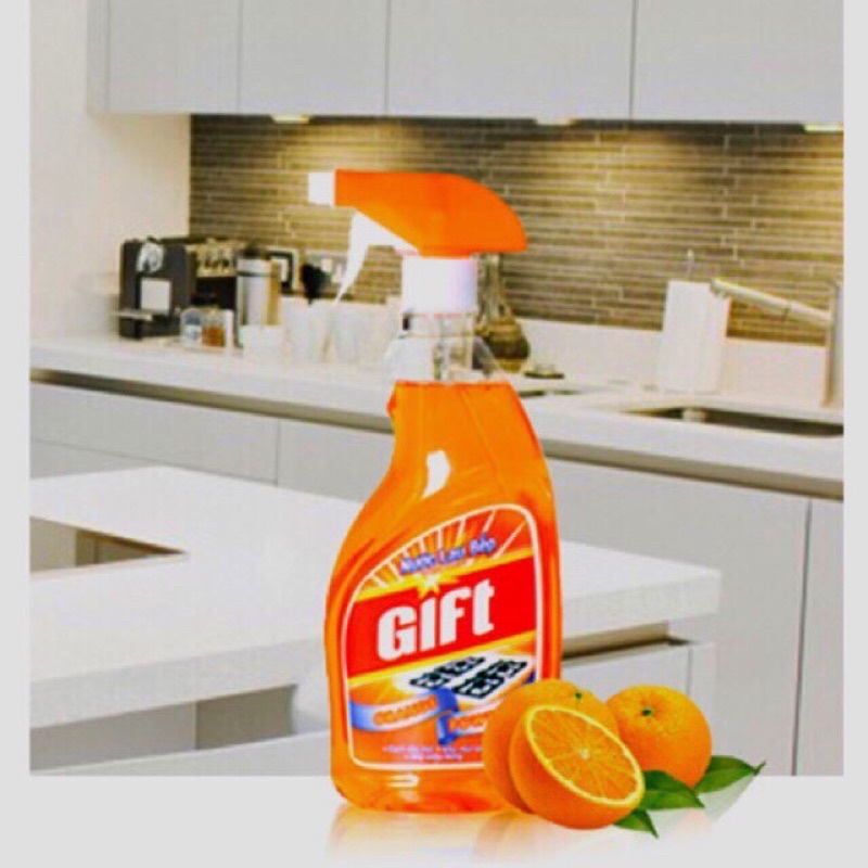 Nước lau bếp sạch kín kít - Xịt bếp Gift 520ml