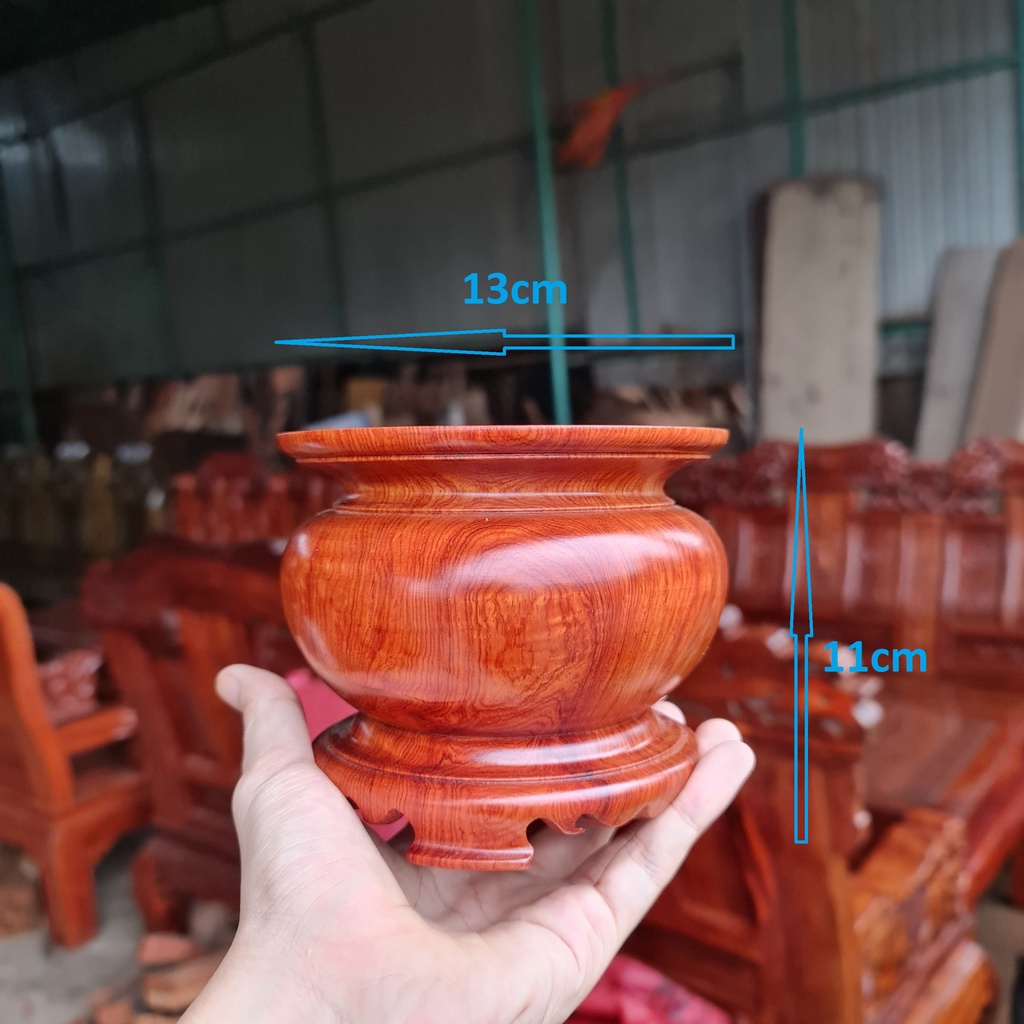 Đèn thờ, đồ thờ cúng gỗ hương đỏ Gia Lai