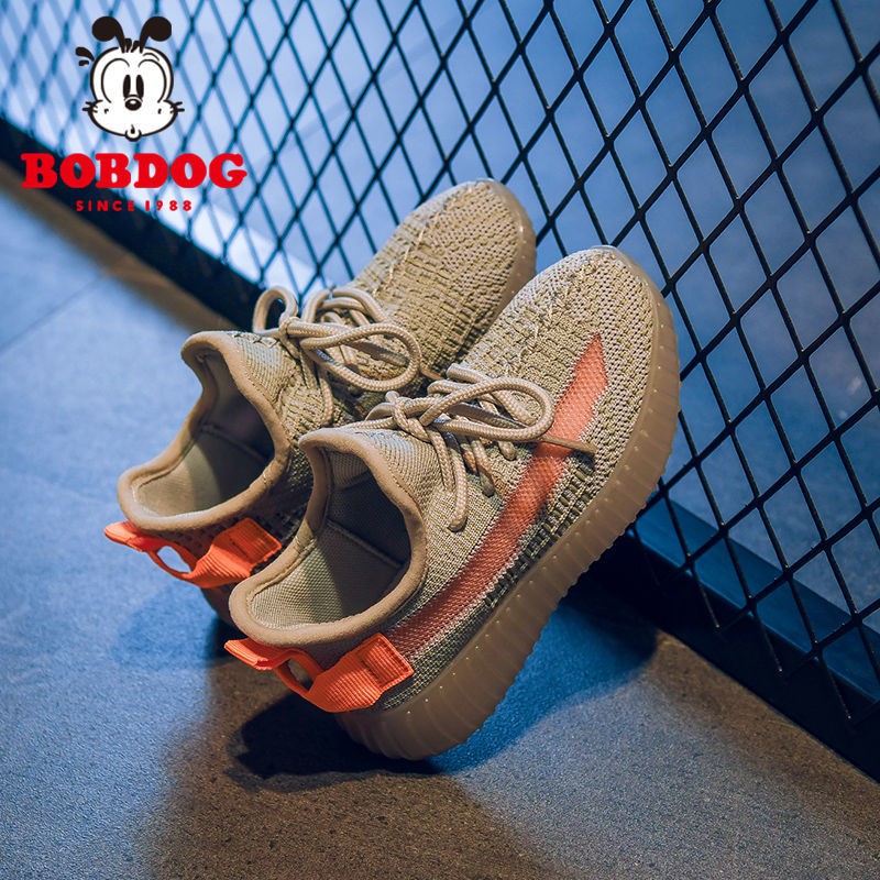 Giày Thể Thao Yeezy Phối Lưới Thoáng Khí Thời Trang 2020 Cho Bé Gái