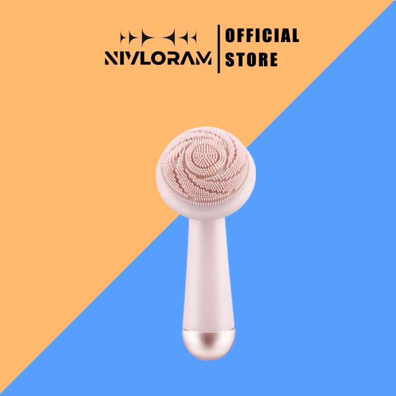 Máy Rửa Mặt MR568 Bằng Điện Với Con Lăn Mát Xa Silicone Không Thấm Nước Sạc USB