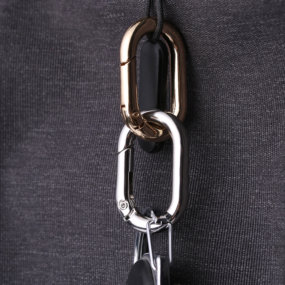 Móc Carabiner Hình Oval Bằng Hợp Kim Kẽm Chuyên Dụng Cho Leo Núi