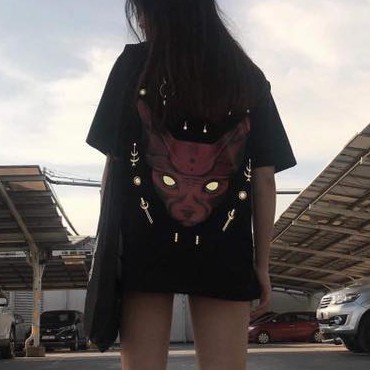 Áo thun mèo SGES phản quang cá tính phong cách streetwear