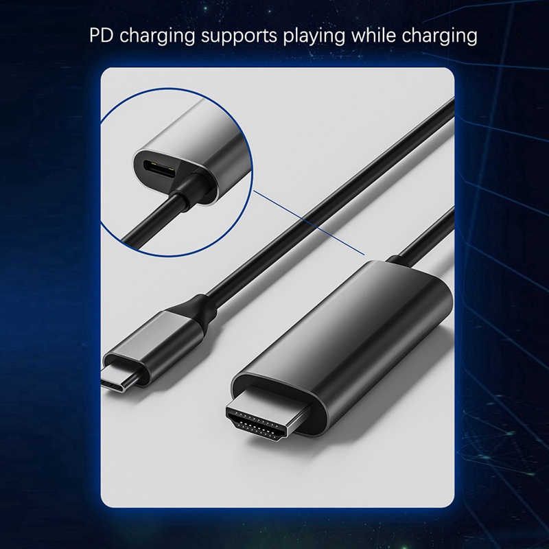 HUAWEI Bộ chuyển đổi USB C sang HD 4K 60Hz PD60W 2 trong 1 cho điện thoại di động/MATED