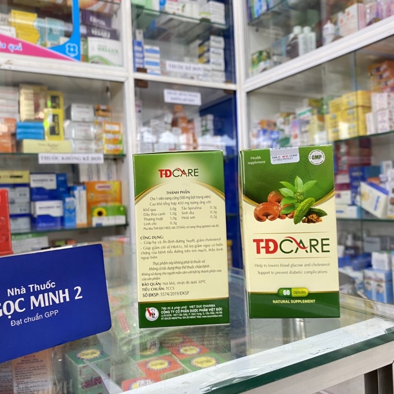 ✅ [Chính Hãng] Viên uống TĐ Care hộp 60 viên [ giúp hạ đường huyết] và giảm nguy cơ biến chứng của bệnh tiểu đường