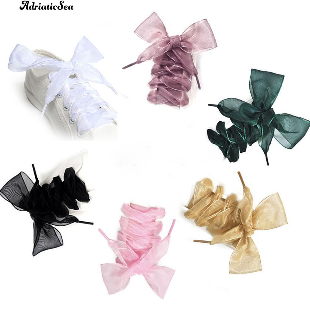 Set 2 dây duy băng buộc giày dài 110cm xinh xắn