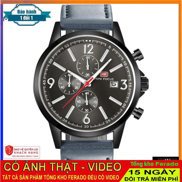 [ xả kho ] ĐỒNG HỒ NAM MINI FOCUS 0084 DÂY DA CAO CẤP, KIỂU DÁNG MẠNH MẼ