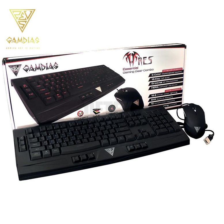 Combo Bàn phím và chuột có dây game thủ chính hãng Gamdias GKC6000 | BigBuy360 - bigbuy360.vn