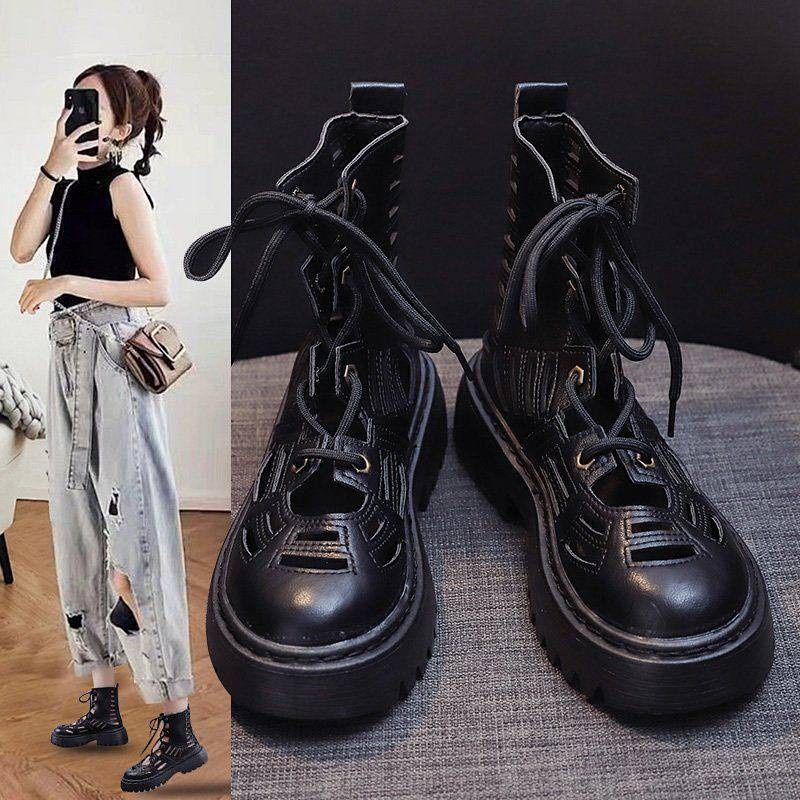 DR. MARTENS Giày Bốt Nữ Đế Dày Thời Trang Mùa Hè 2021