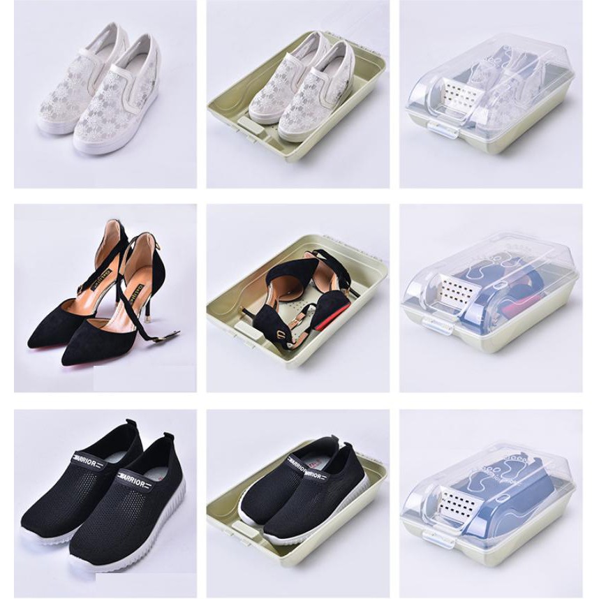 0039 Hộp Đựng Giày Dép Cỡ Lớn Chắc Chắn - Có Lỗ Thông Hơi