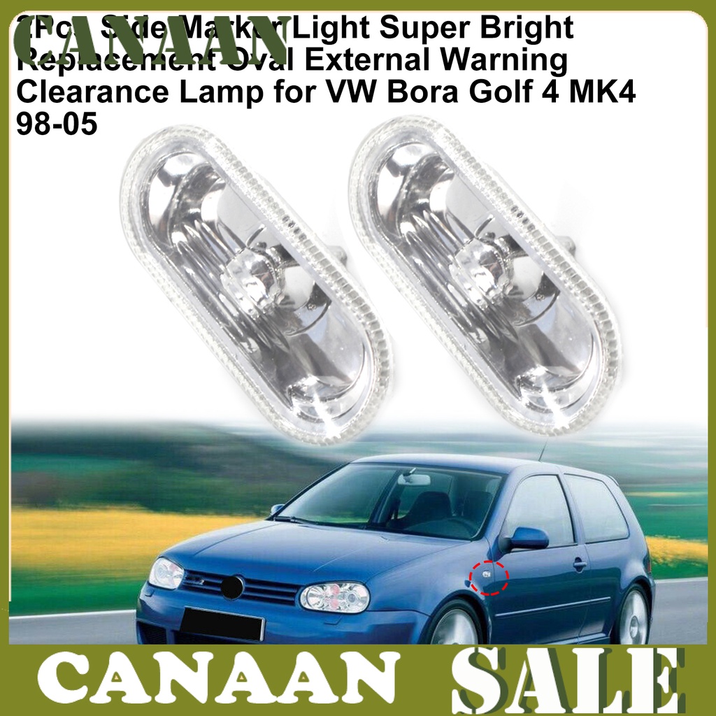 Bộ 2 Đèn Cảnh Báo Hình Oval Thay Thế Chuyên Dụng Cho Xe Hơi Bezel 1J0949117 Phụ Kiện Chuyên Dụng Dành Cho VW Bora Golf 4 MK4 98-05