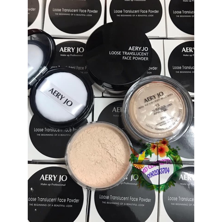 PHẤN PHỦ BỘT CHE KHUYẾT ĐIỂM AERY JO LOOSE TRANSLUCENT FACE POWDER 20G CHÍNH HÃNG - 8737