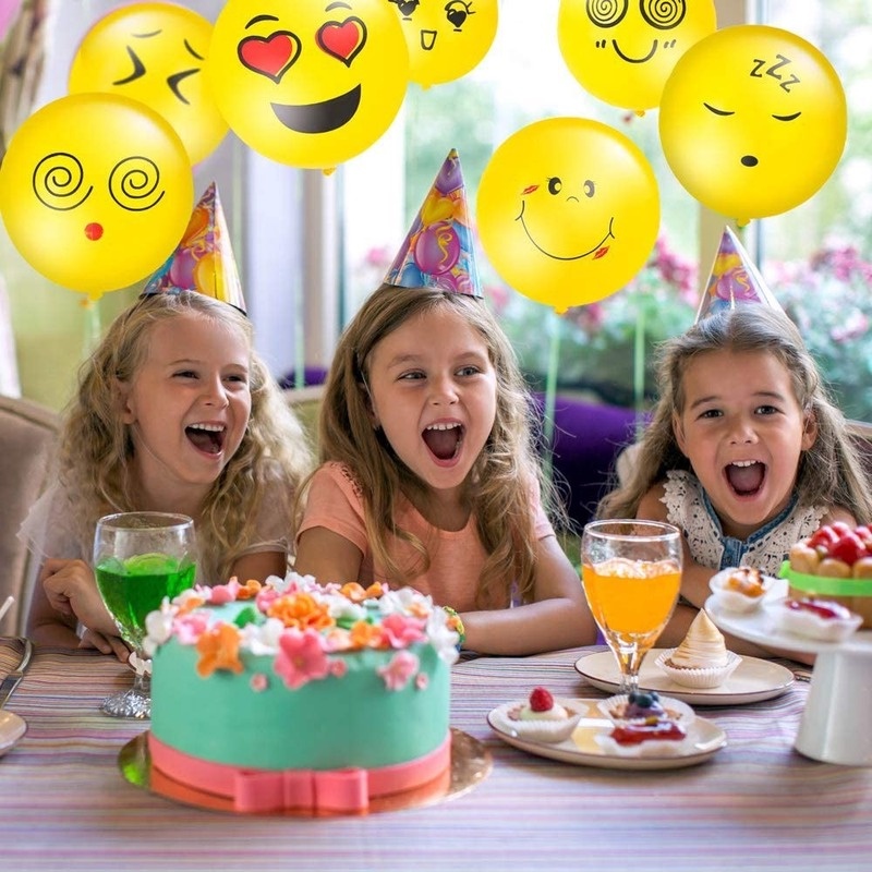 10 Bong bóng 12 inch hình mặt cười