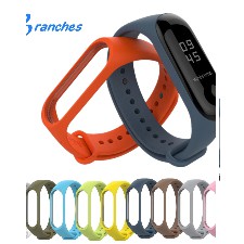 Sale 70% Dây silicon nhiều màu tùy chọn thay thế cho vòng tay thông minh Xiaomi Mi Band 3,4 , Giá gốc 20,000đ-5F81